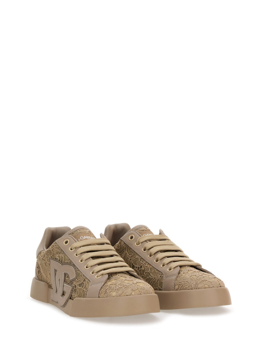 Dolce & Gabbana Sneakers - Beige | Wanan Luxury