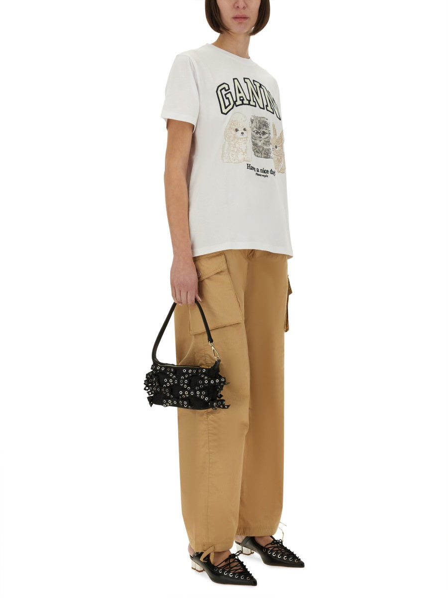 Ganni T shirt - Bianco | Wanan Luxury