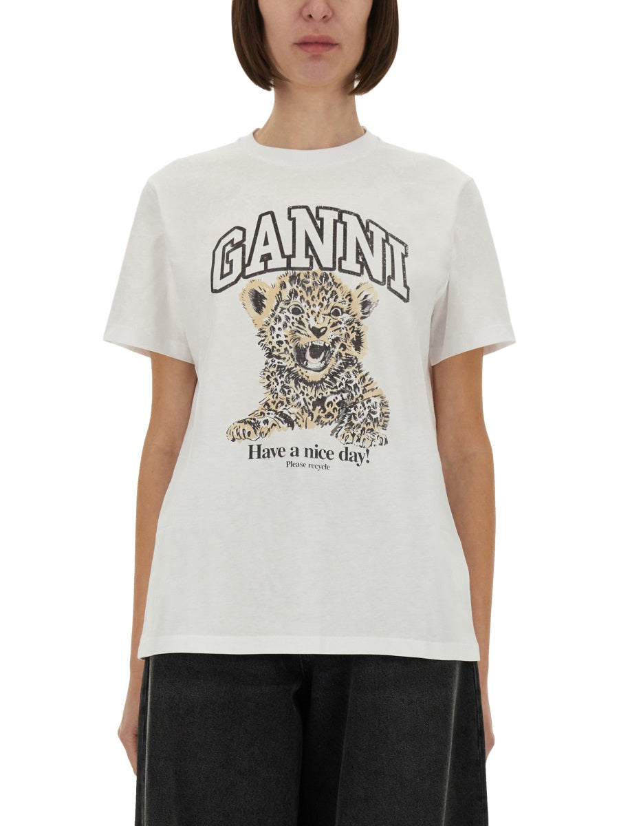Ganni T shirt - Bianco | Wanan Luxury