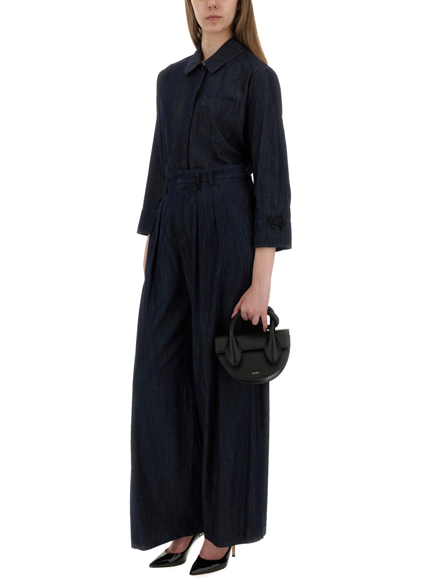 S Max Mara Pantaloni - Blu | Wanan Luxury