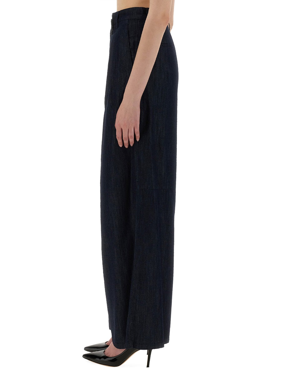 S Max Mara Pantaloni - Blu | Wanan Luxury