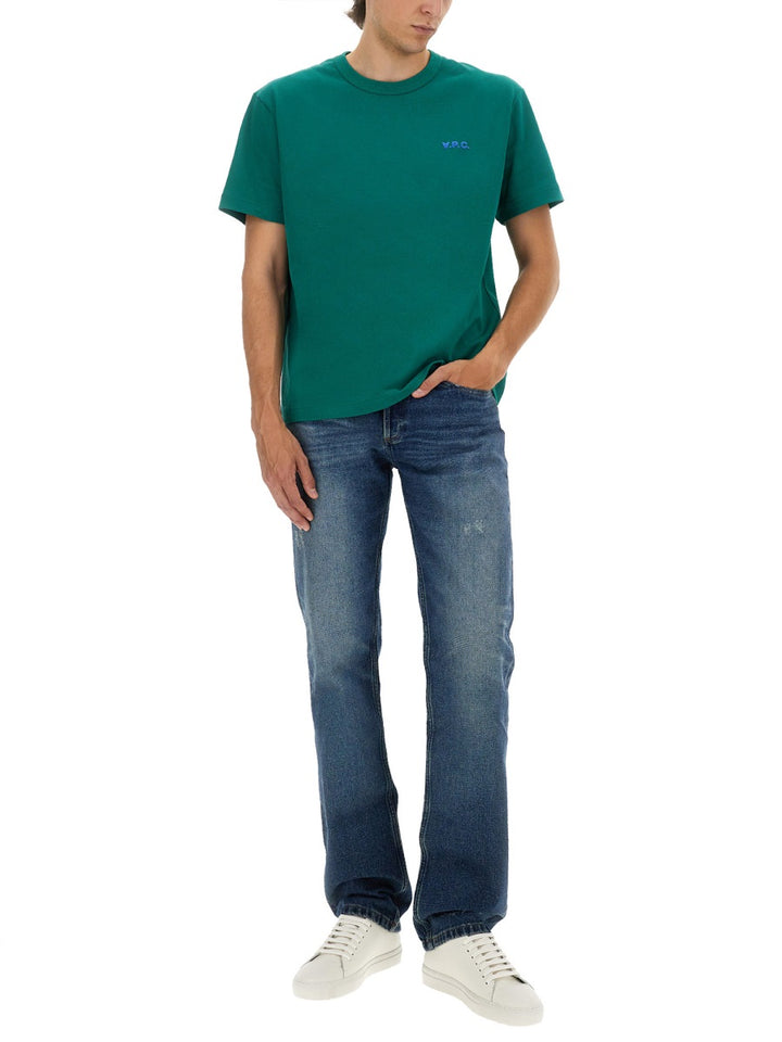 A.P.C. T shirt - Verde | Wanan Luxury