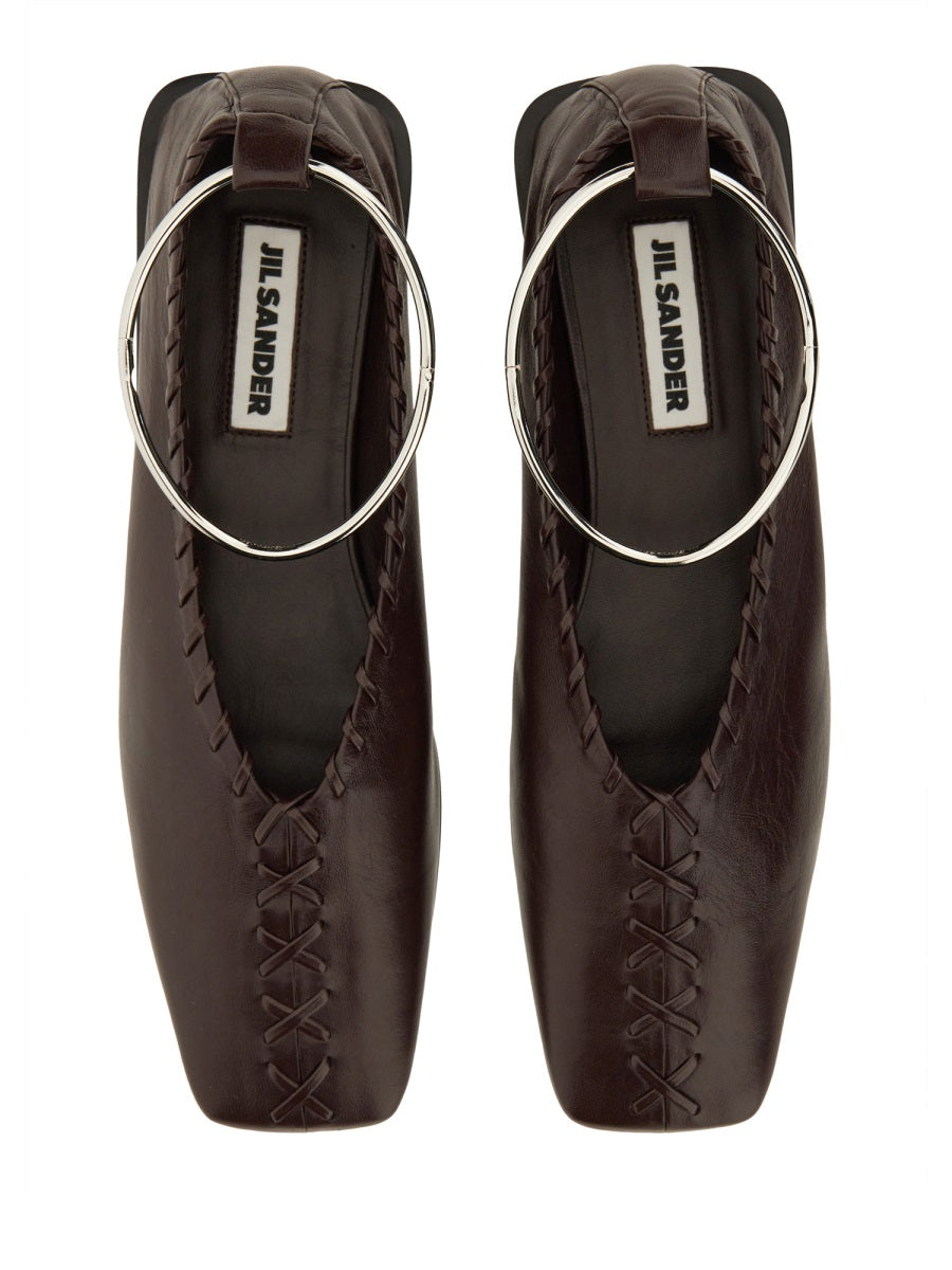 Jil Sander Scarpe Basse - Bordeaux | Wanan Luxury