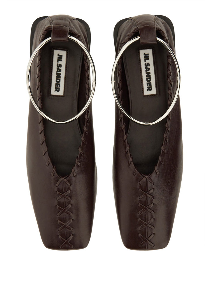 Jil Sander Scarpe Basse - Bordeaux | Wanan Luxury