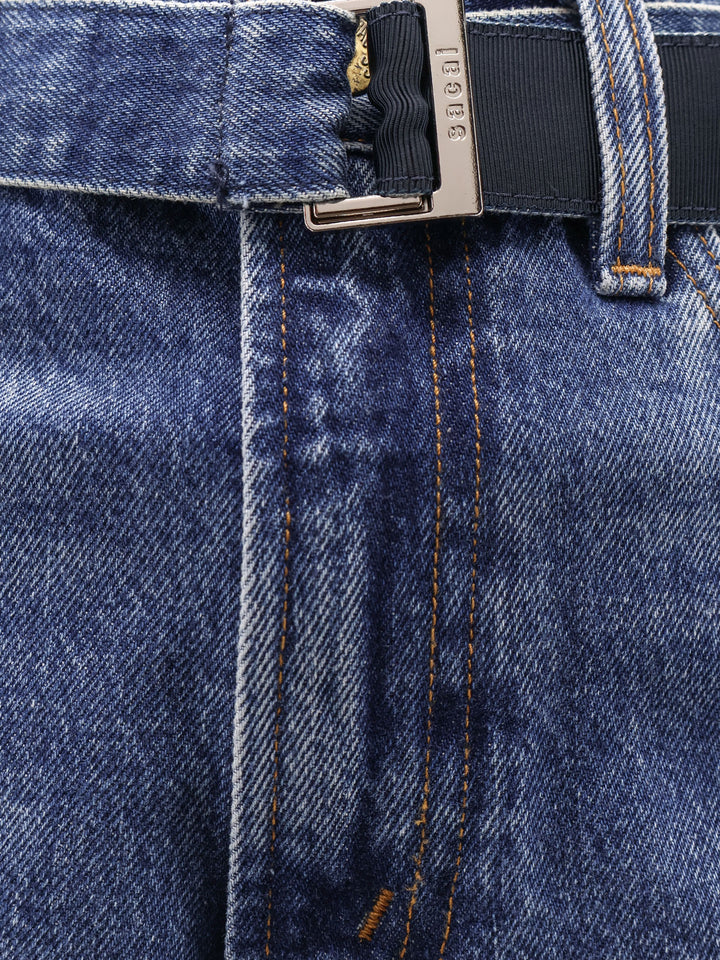 Sacai Jeans - Blue and green | 6c8a32a8e2d3a5ad7d9657efd478291f7220dd38