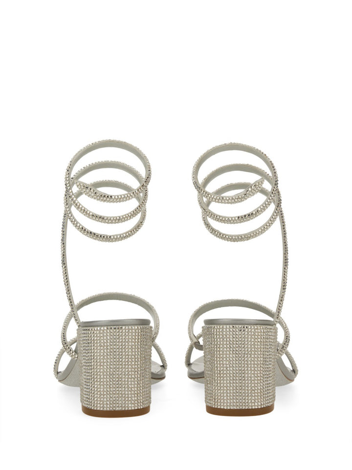 René Caovilla Sandali - Argento | Wanan Luxury