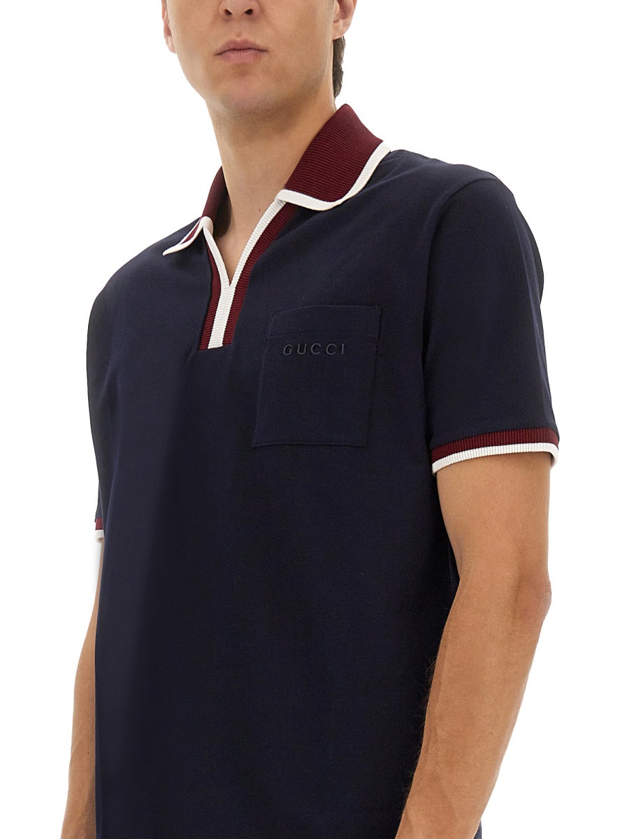 Gucci Polo - Blu | Wanan Luxury
