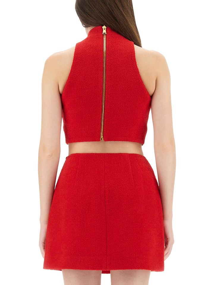 Balmain Top - Rosso | Wanan Luxury