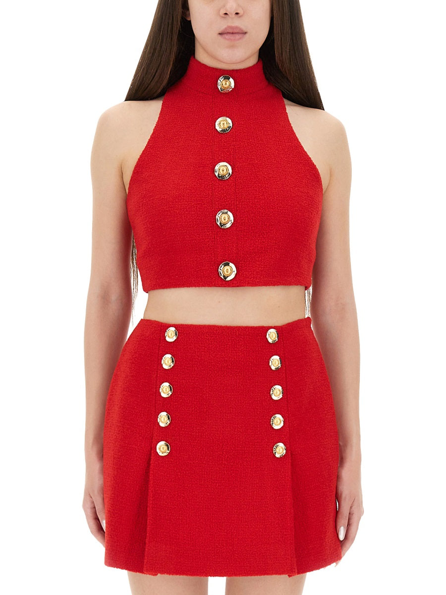 Balmain Top - Rosso | Wanan Luxury