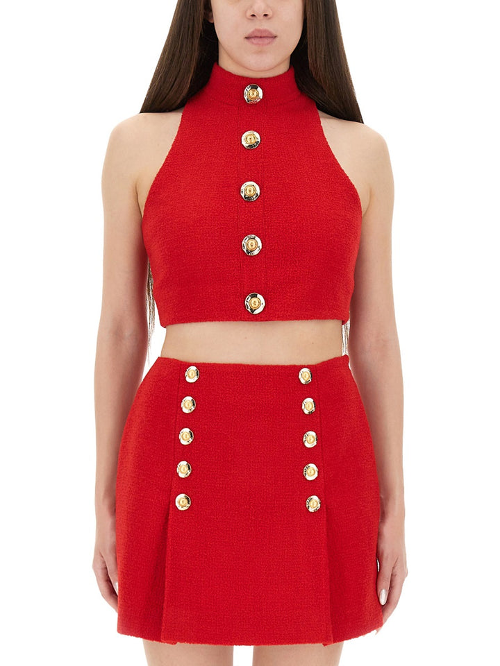 Balmain Top - Rosso | Wanan Luxury