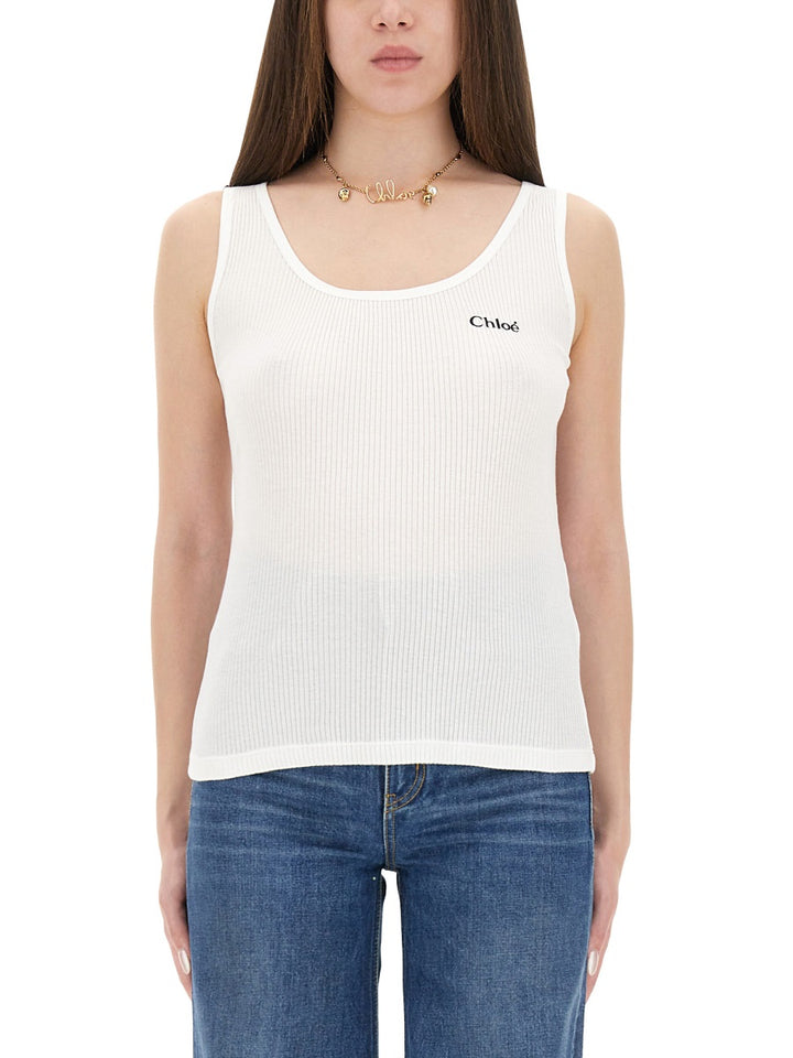 CHLOÉ Top - Bianco | Wanan Luxury