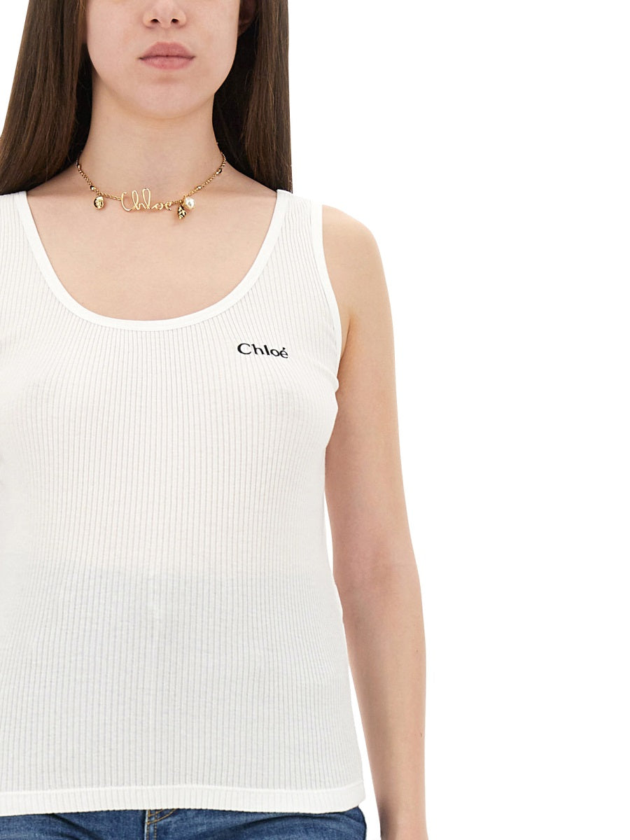 CHLOÉ Top - Bianco | Wanan Luxury