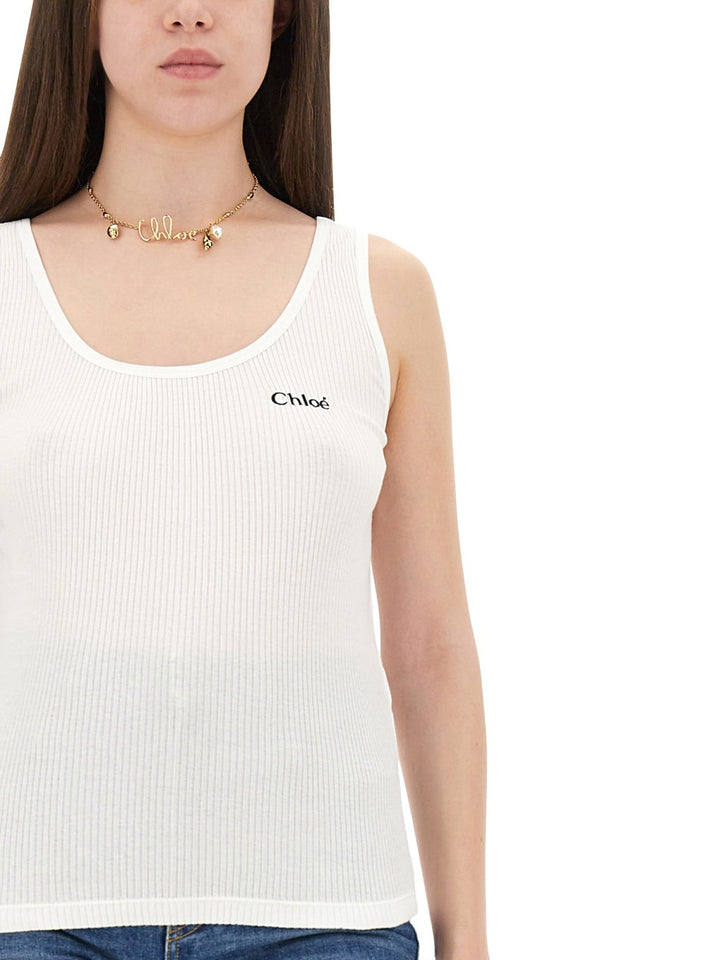 CHLOÉ Top - Bianco | Wanan Luxury