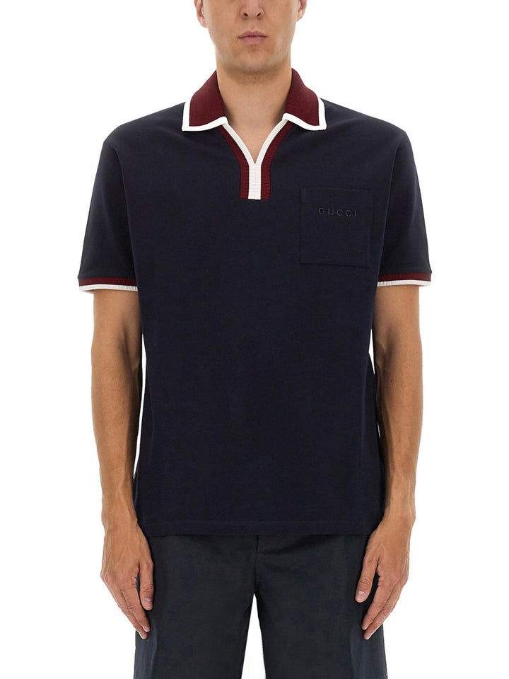 Gucci Polo - Blu | Wanan Luxury