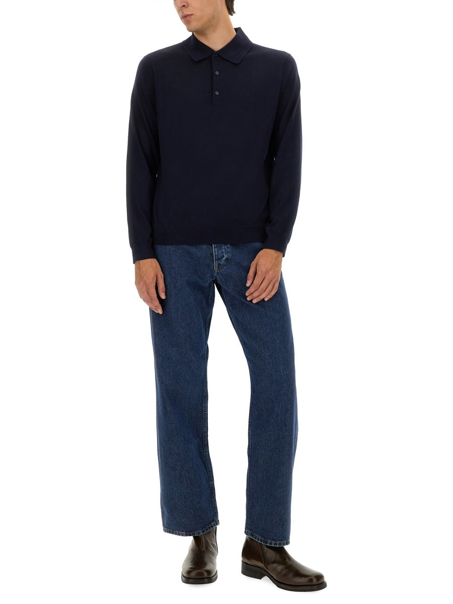 Sunflower Polo - Blu | Wanan Luxury