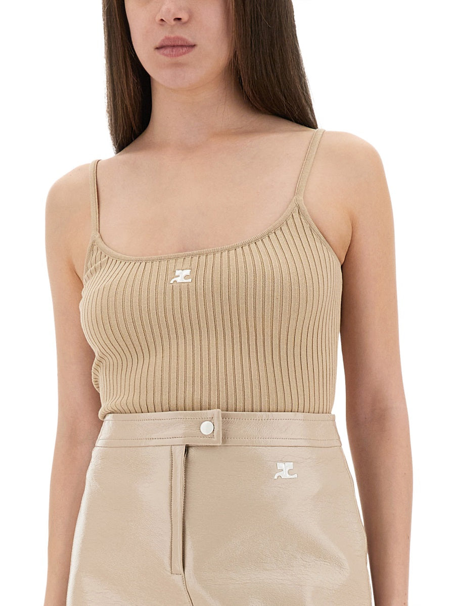 Courrèges Top - Beige | Wanan Luxury
