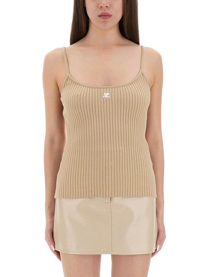 Courrèges Top - Beige | Wanan Luxury