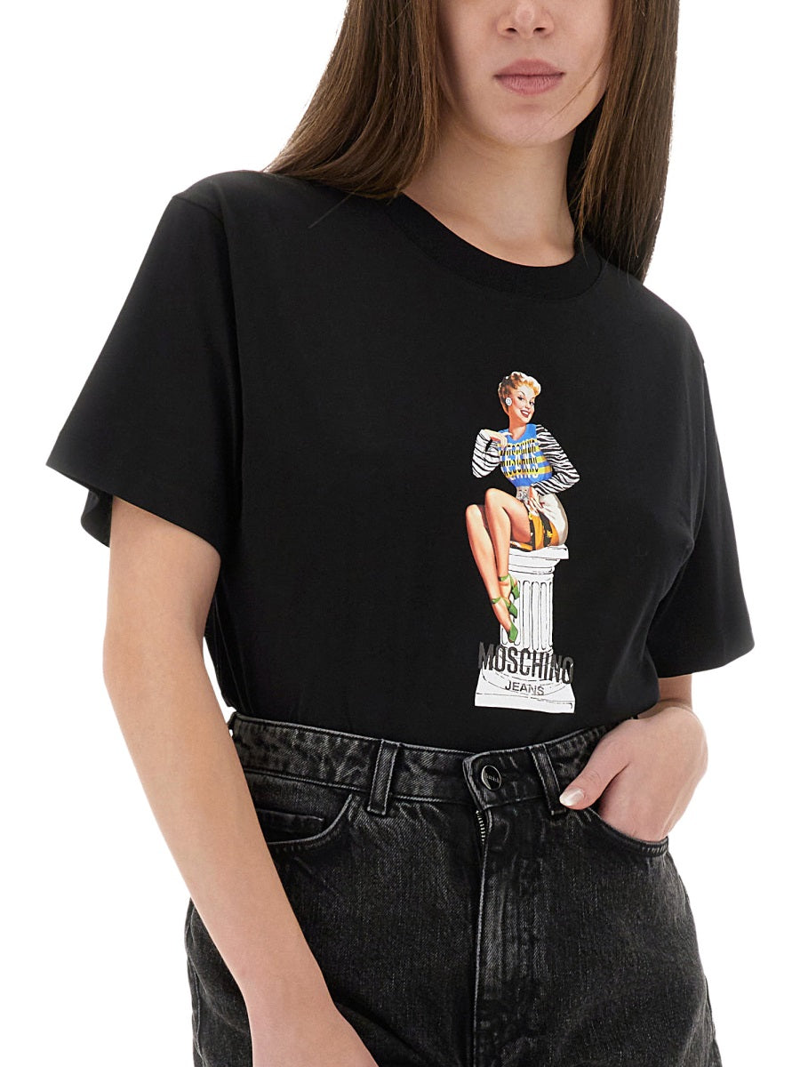 Moschino Jeans T shirt - Nero | Wanan Luxury