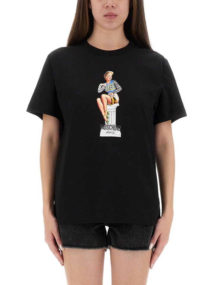 Moschino Jeans T shirt - Nero | Wanan Luxury