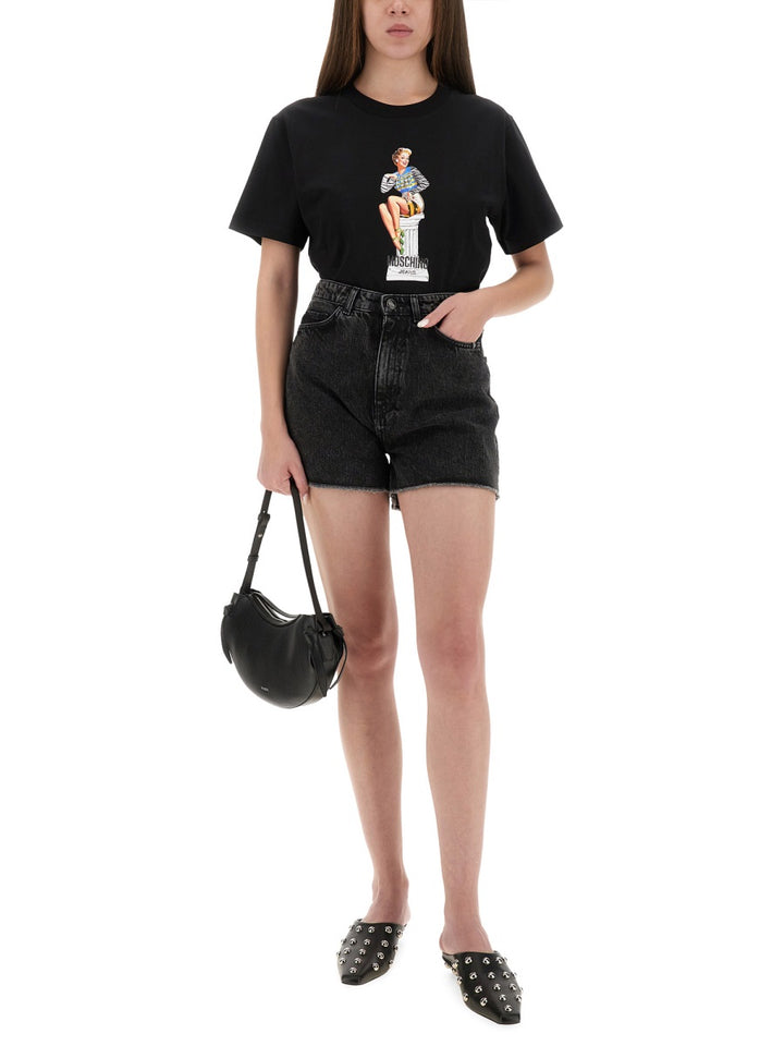 Moschino Jeans T shirt - Nero | Wanan Luxury