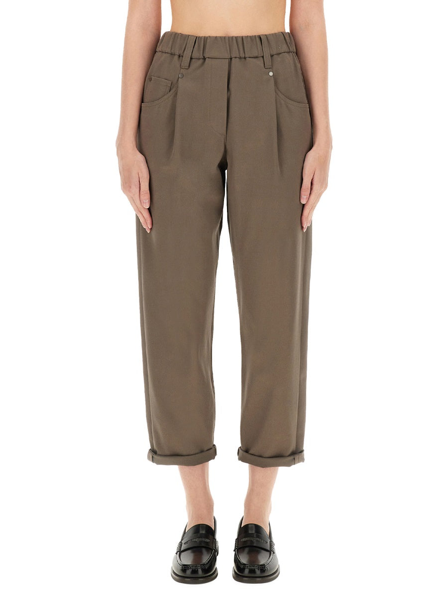 Brunello Cucinelli Pantaloni - Marrone | Wanan Luxury