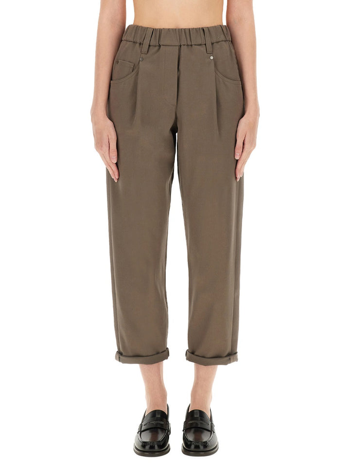 Brunello Cucinelli Pantaloni - Marrone | Wanan Luxury