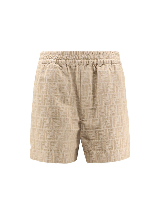 Ff Cotton And Linen Shorts
