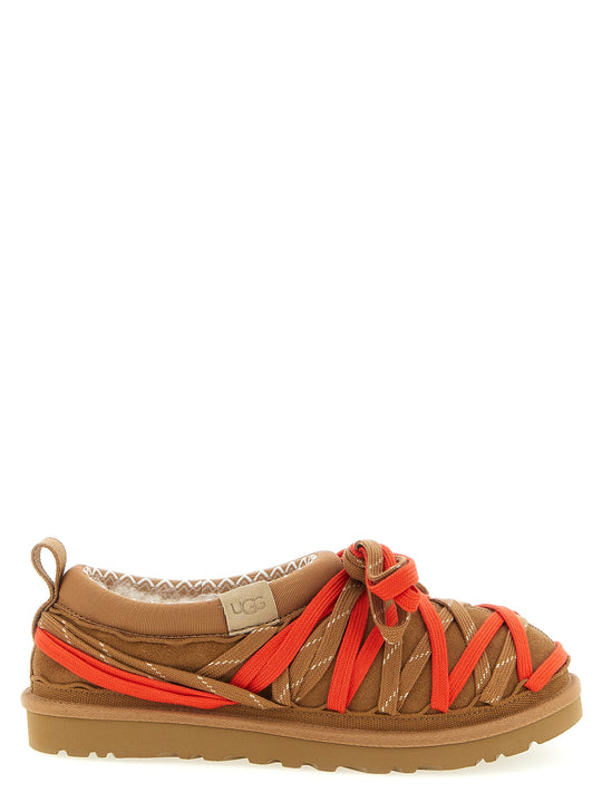 Tasman Lace Flat Shoes Marrone