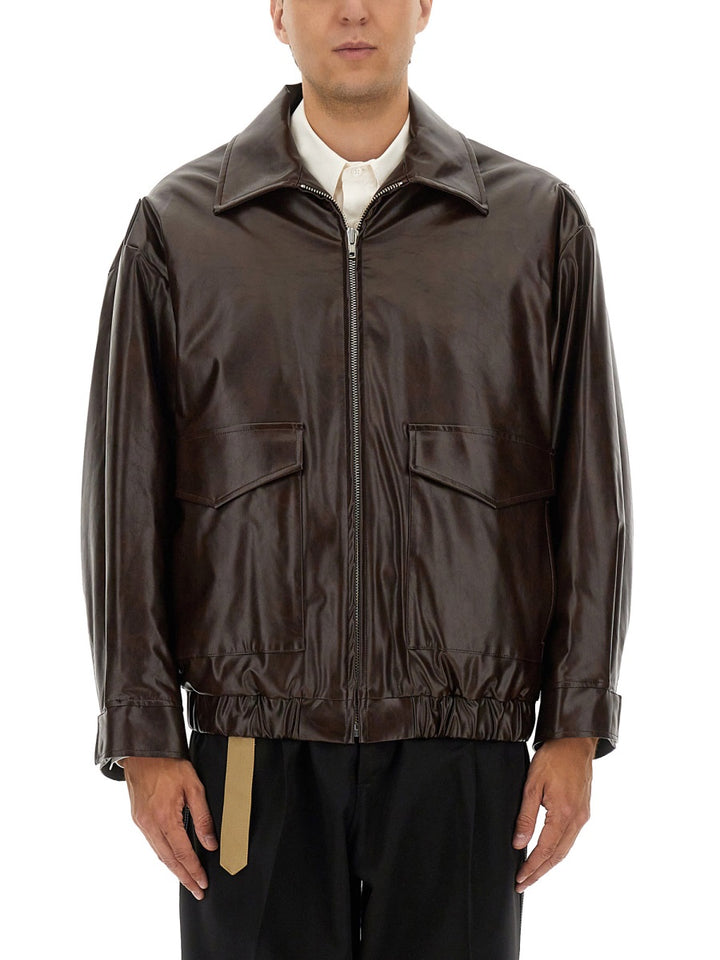 MM6 Maison Margiela Capi in Pelle - Bordeaux | Wanan Luxury