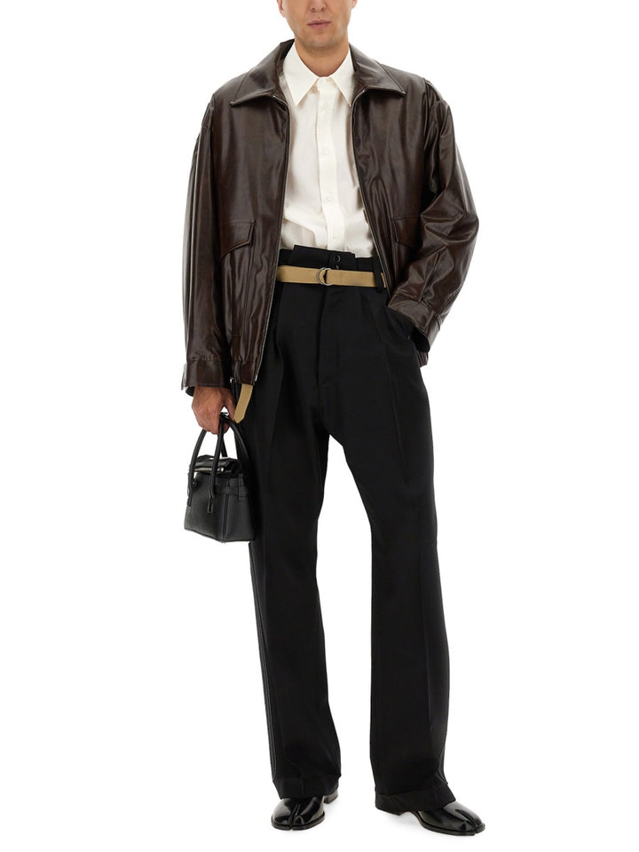 MM6 Maison Margiela Capi in Pelle - Bordeaux | Wanan Luxury