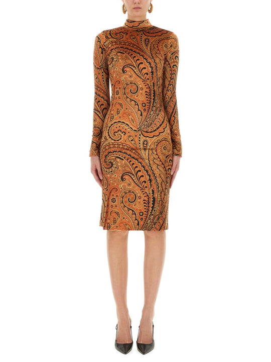 Paisley Print Dress