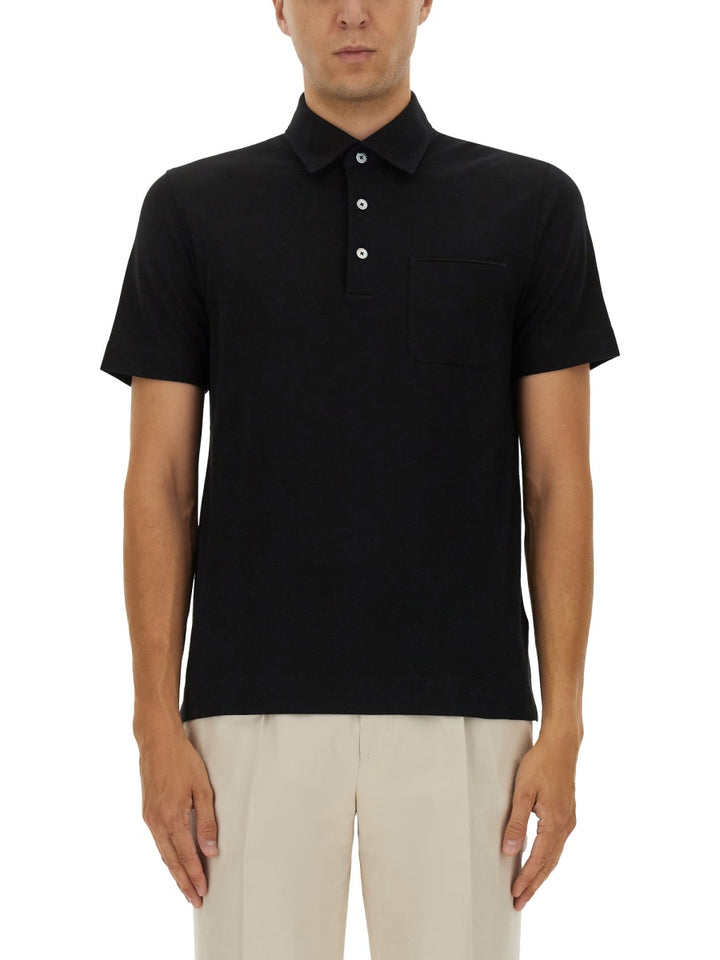 Zegna Polo - Nero | Wanan Luxury