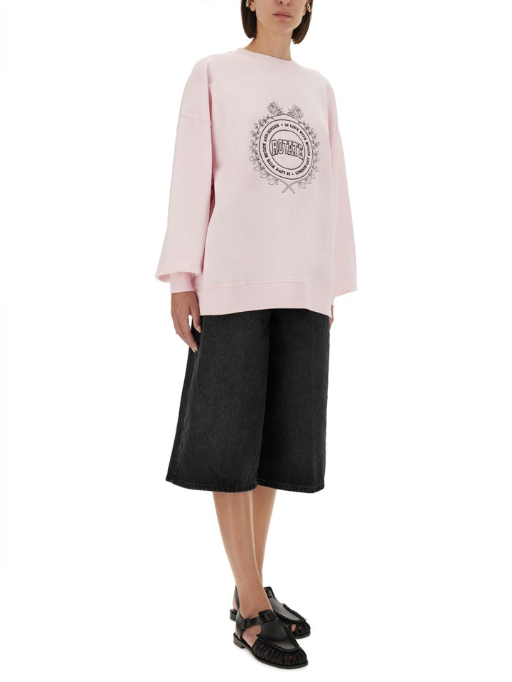 Rotate Birger Christensen Felpe - Rosa | Wanan Luxury