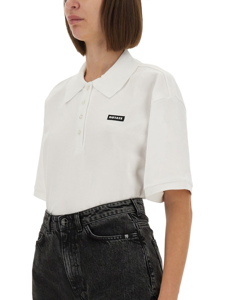 Rotate Birger Christensen Polo - Bianco | Wanan Luxury