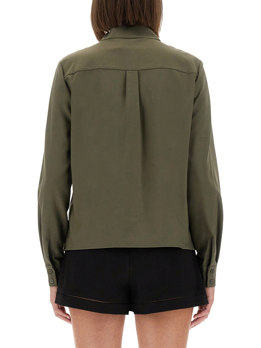 Self-Portrait Camicie - Verde | Wanan Luxury