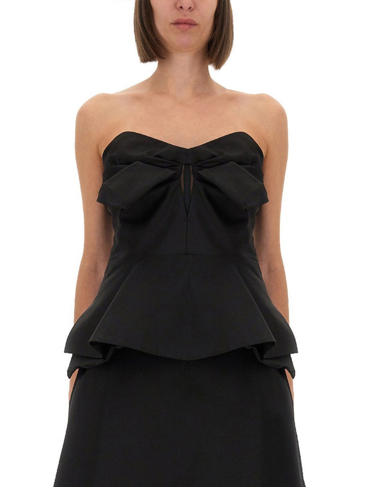 Alexander McQueen Top - Nero | Wanan Luxury