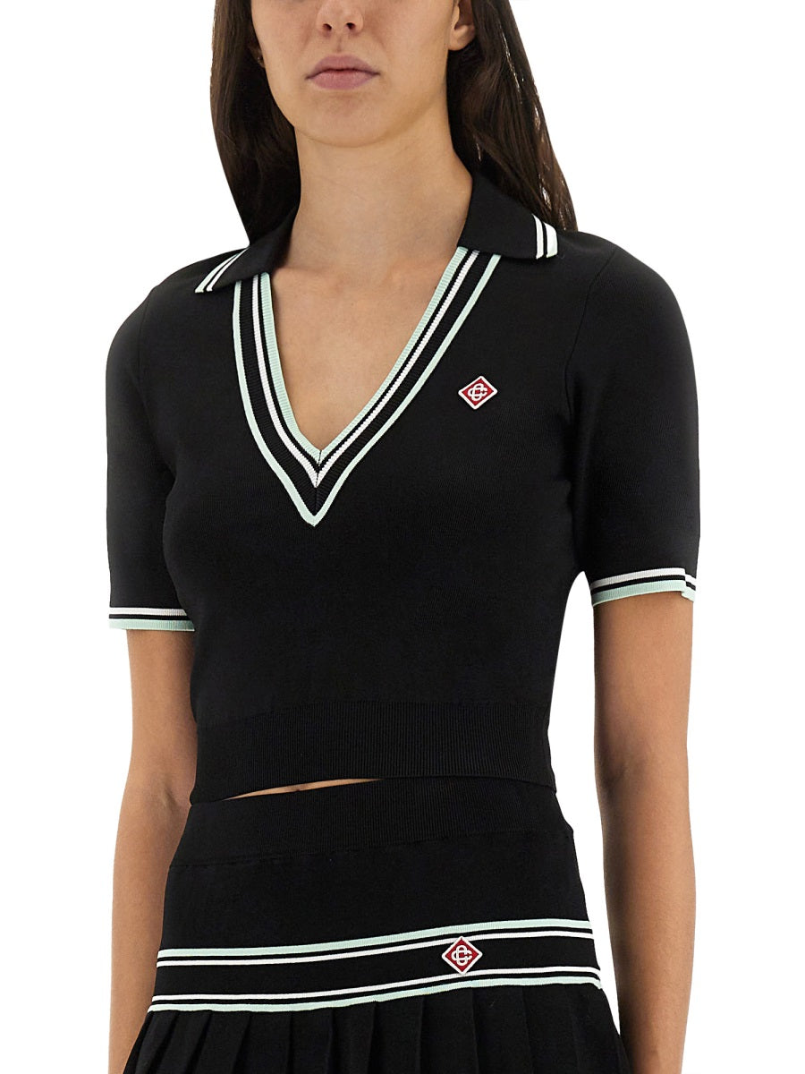 Casablanca Top - Nero | Wanan Luxury