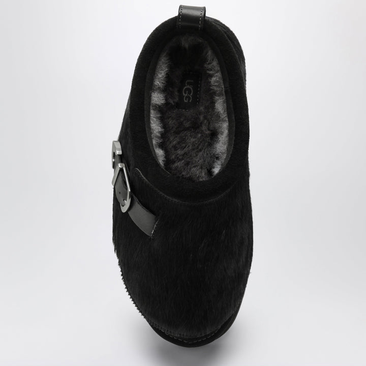 UGG Tazz Western Schwarze Mokassins aus Ponyfell