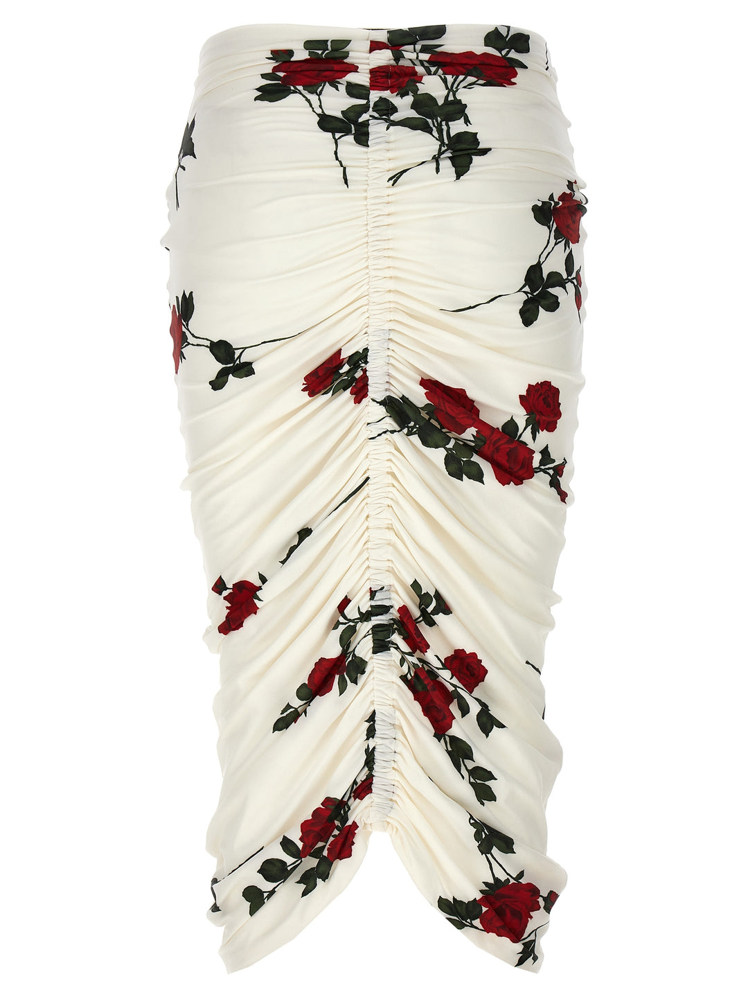 Floral Print Skirt Gonne Bianco