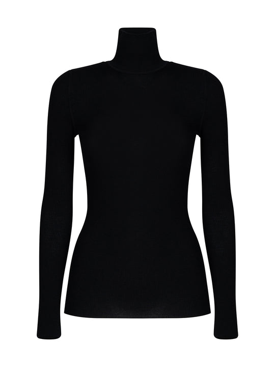 Maglione Collo Alto In Lana