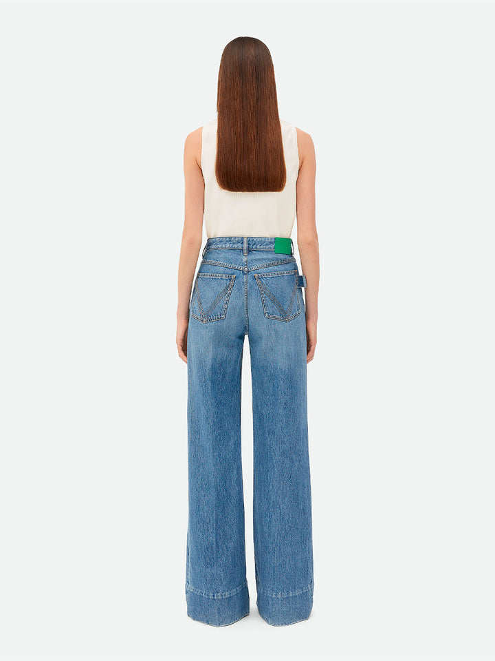 Bottega Veneta Wide leg - Blu | 625cb750015de96cffb7e4ccd1b9f6785088b789