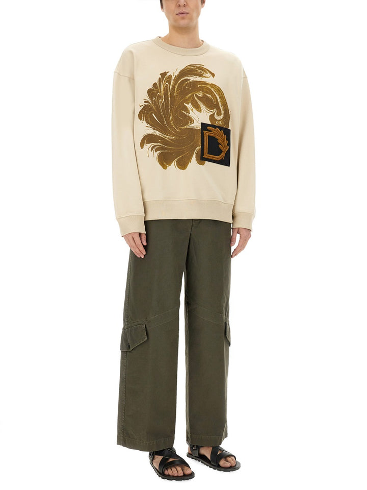 Dries Van Noten Felpe - Beige | 2bd71f8fb08c70d8a285510b4a97e405c797ffb5
