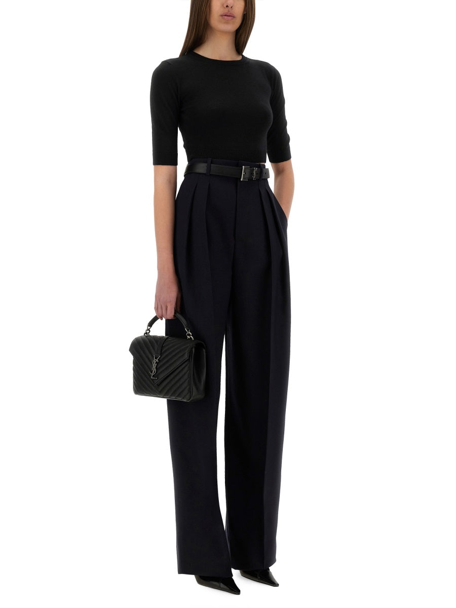 Saint Laurent Pantaloni - Blue | 9c882596be2c9047187cd63fdcdd7ab5cf2cf761
