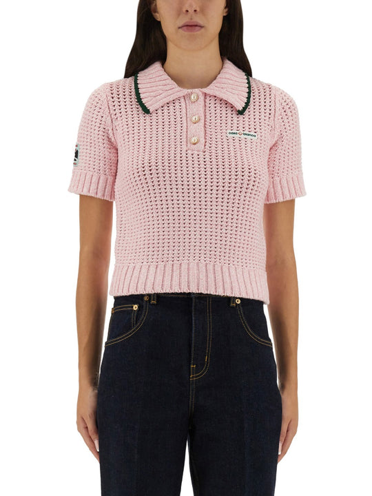 Cotton Mouliné Polo Shirt