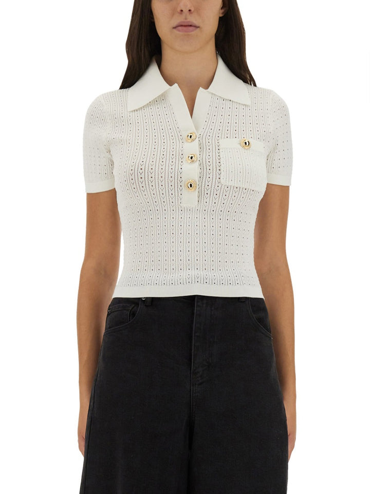 Self-Portrait Top - Bianco | Wanan Luxury