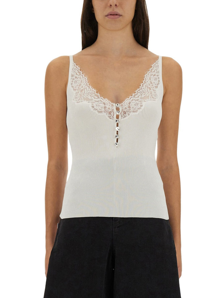 Self-Portrait Top - White | f8622eabddfedd1f4a598d45f8e46f0ce3896ed4