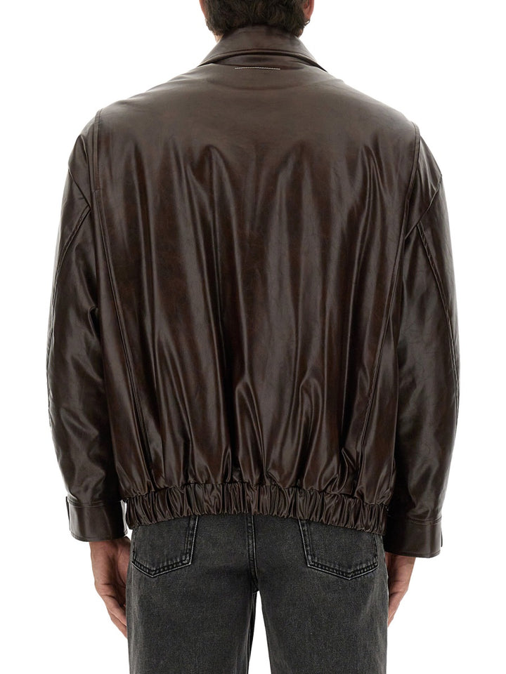 Mm6 Maison Margiela Capi in Pelle - Brown | 79d037398b21f4a22a8b238e918b1429fc64c5eb