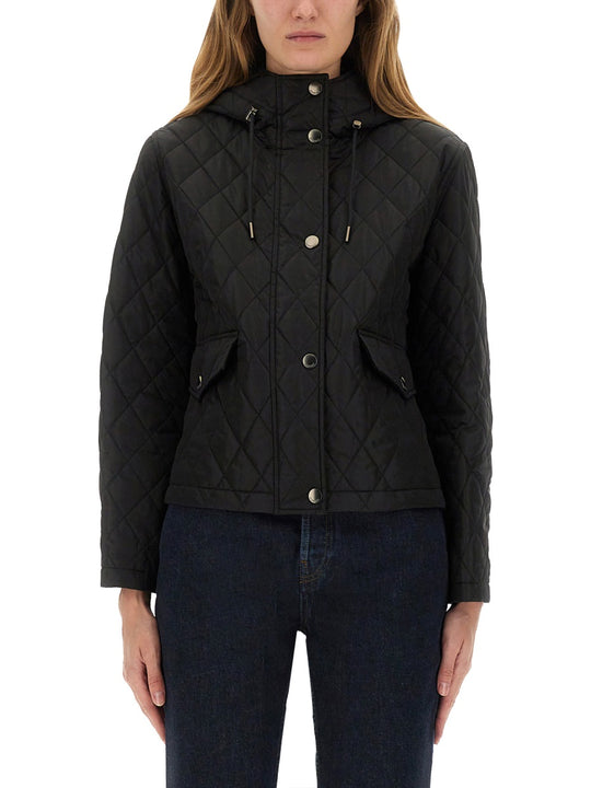 Quilted Nylon Cropped Jacket