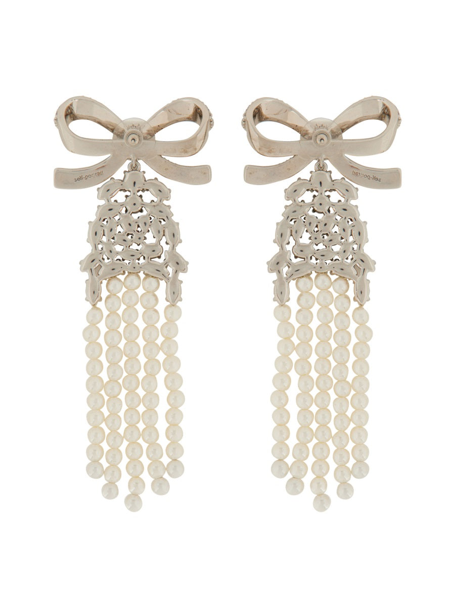 Self-Portrait Orecchini - Argento | Wanan Luxury