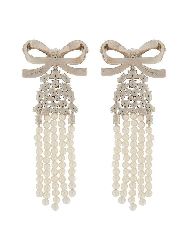 Self-Portrait Orecchini - Argento | Wanan Luxury